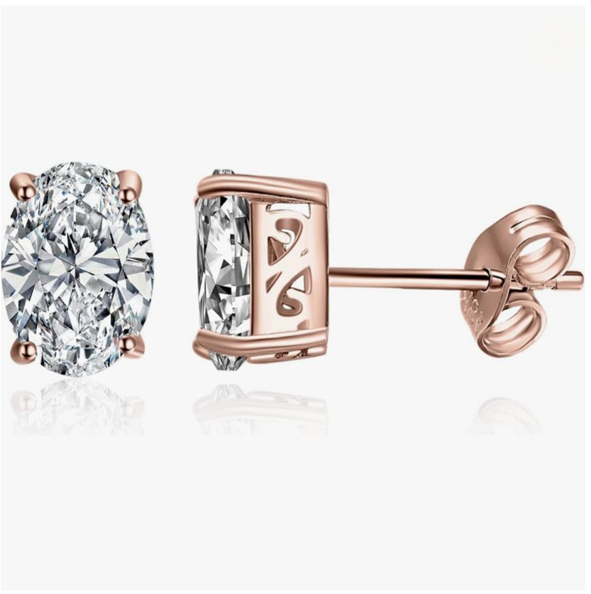 Diamond Stud Earrings - 14K 골드 물리적 리얼 골드 실험실