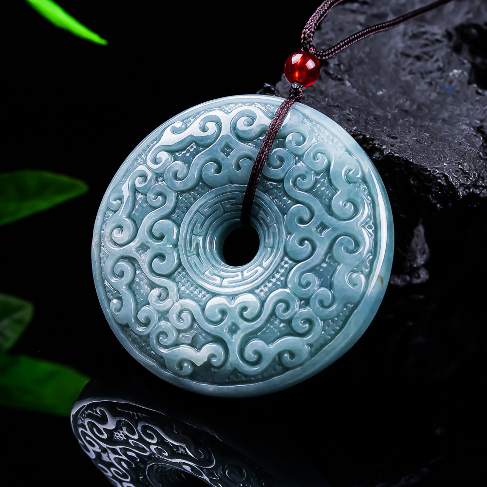 Jewelry & Watches Sp Z Oo Ul Frezerów 3 - 천연 버마산 경옥 꽃 펜던트 목걸이