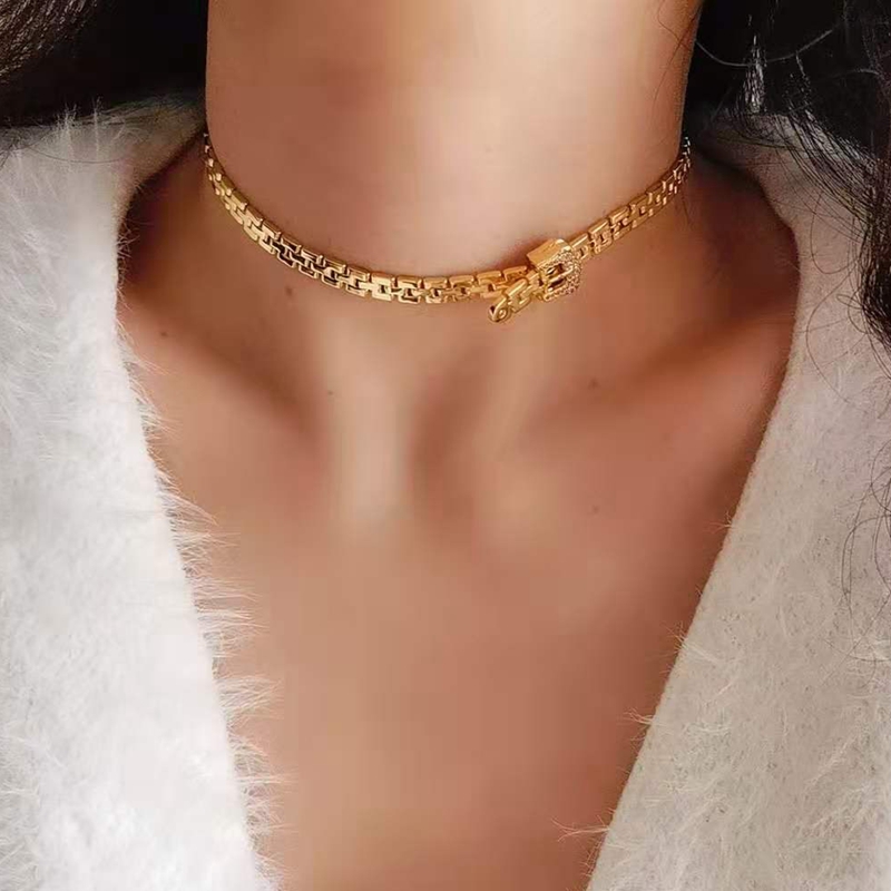 Fine Jewelry Watches Women - 황동 18K 골드 시계 밴드 매듭