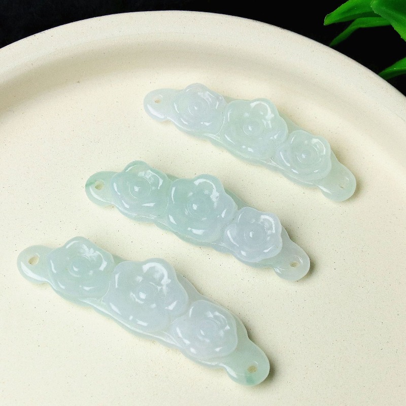 Jewelry & Watches Sp Z Oo Ul Frezerów 3 - 1pc 천연 경옥 에메랄드 꽃 핸드