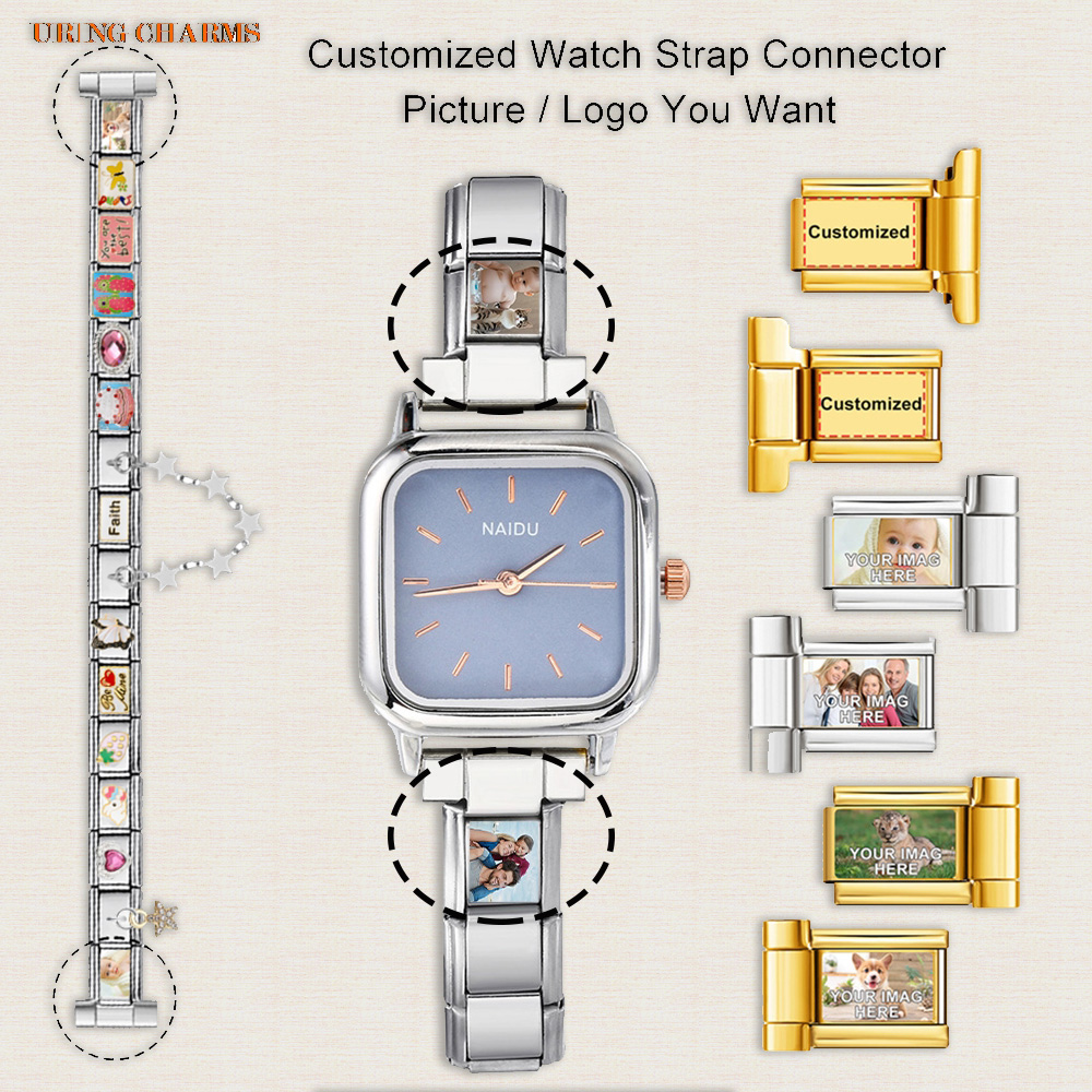 Jewelry Watches Men - 1쌍 사진 로고 맞춤형 시계 스트랩