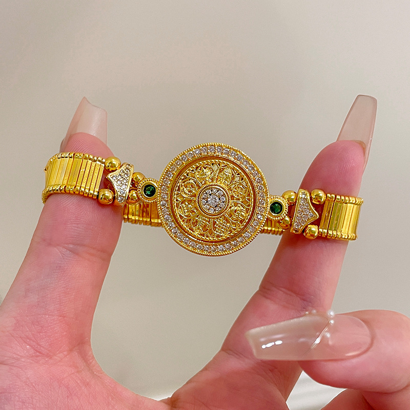 Fine Jewelry Watches Women - 클래식 중국 스타일 다이아몬드 장식 원형