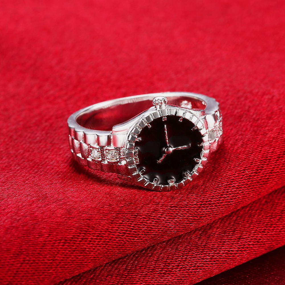 여성을위한 925 스털링 실버 손목 시계 지르콘 반지  - Fine Jewelry Watches Women 리뷰 및 가격