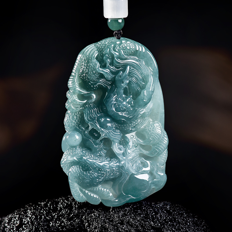 천연 버마산 경옥 드래곤 펜던트 목걸이 럭셔리 주얼리  - Jewelry & Watches Sp Z Oo Ul Frezerów 3 리뷰 및 가격