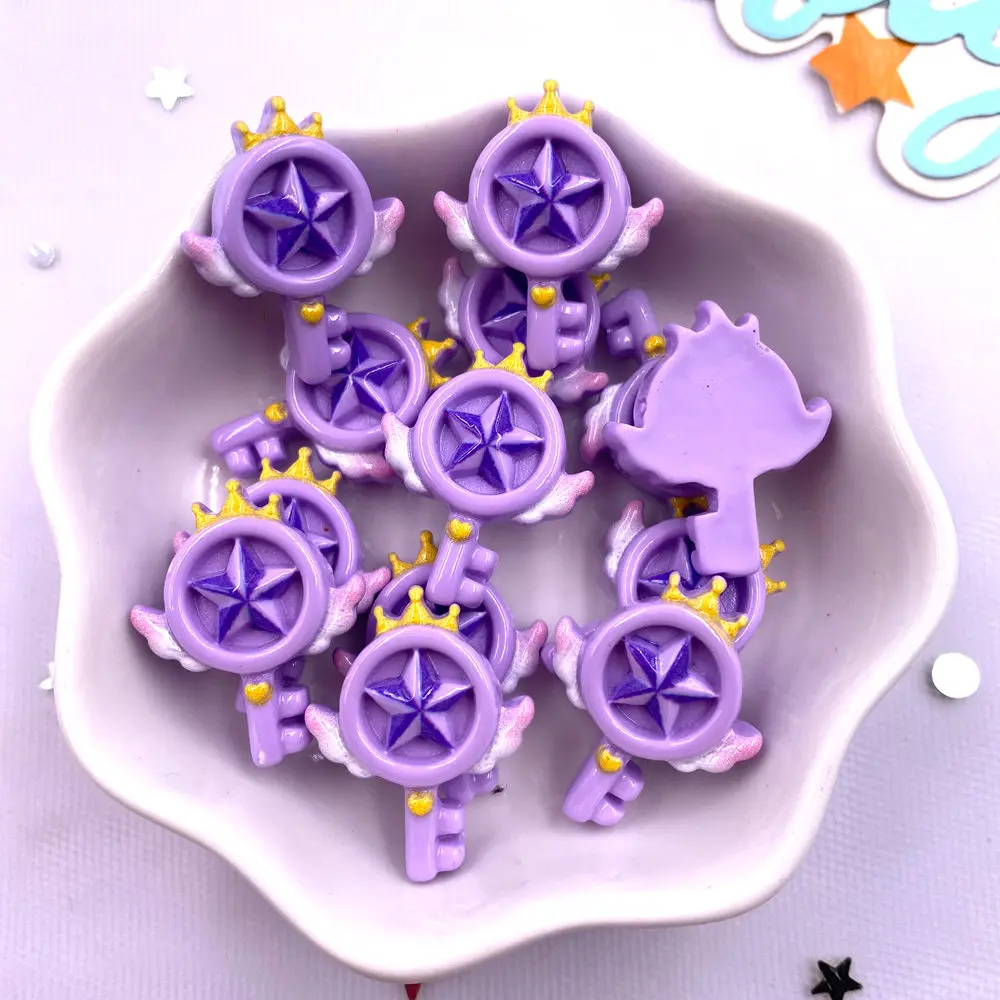 다채로운 만화 사랑 마술 지팡이, 플랫백 스톤 피규어, - Paradise Jewelry & Watches Llc 리뷰 및 가격