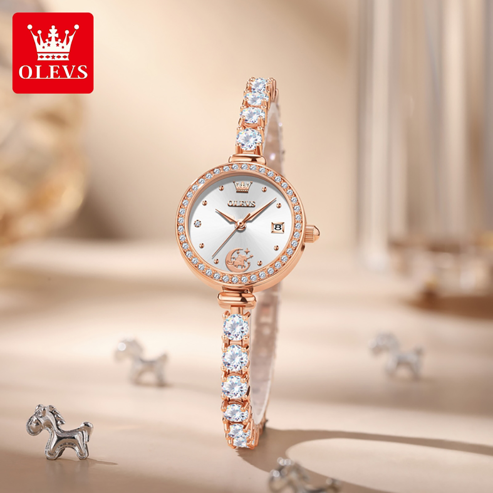 OLEVS 2998 브랜드 정품 여성용 시계 선물 세트 - Jewelry And Watches 리뷰 및 가격