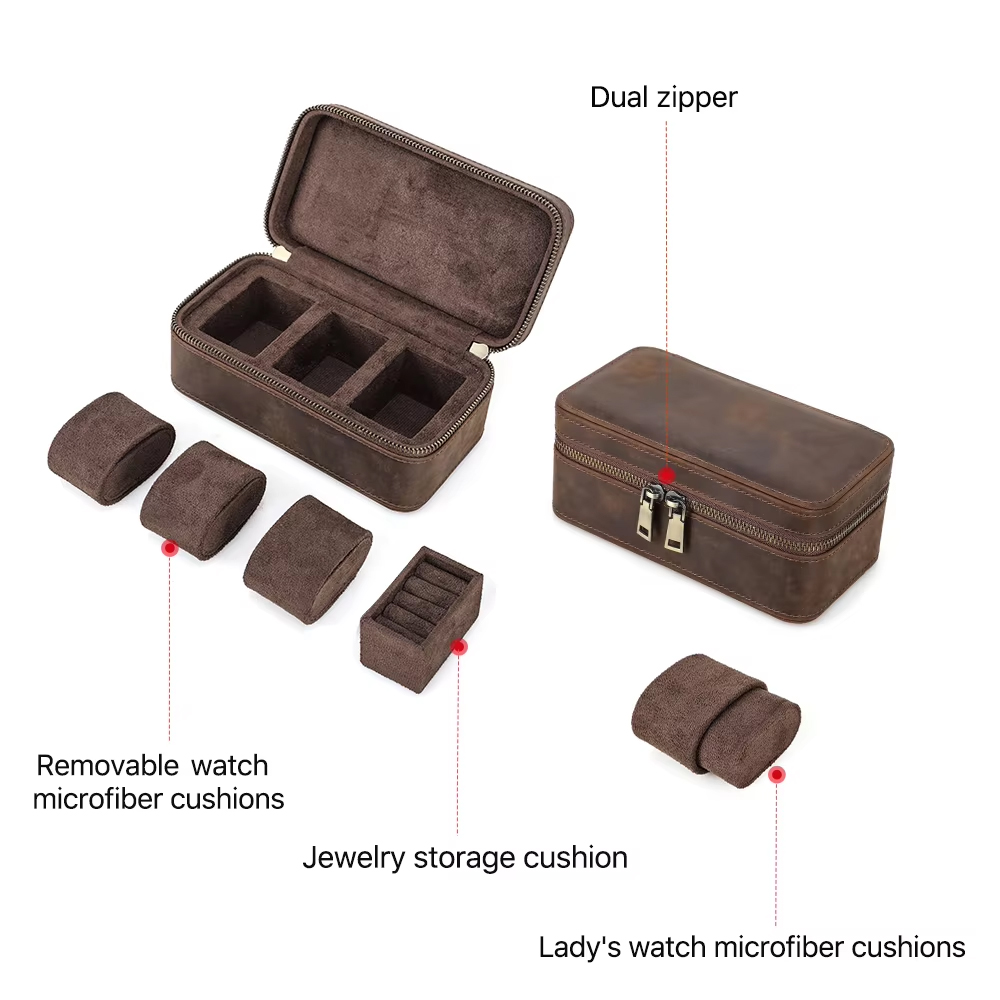 CONTACTS FAMILY 8/10/3/2 슬롯 가죽 - Jewelry Watches Men 리뷰 및 가격