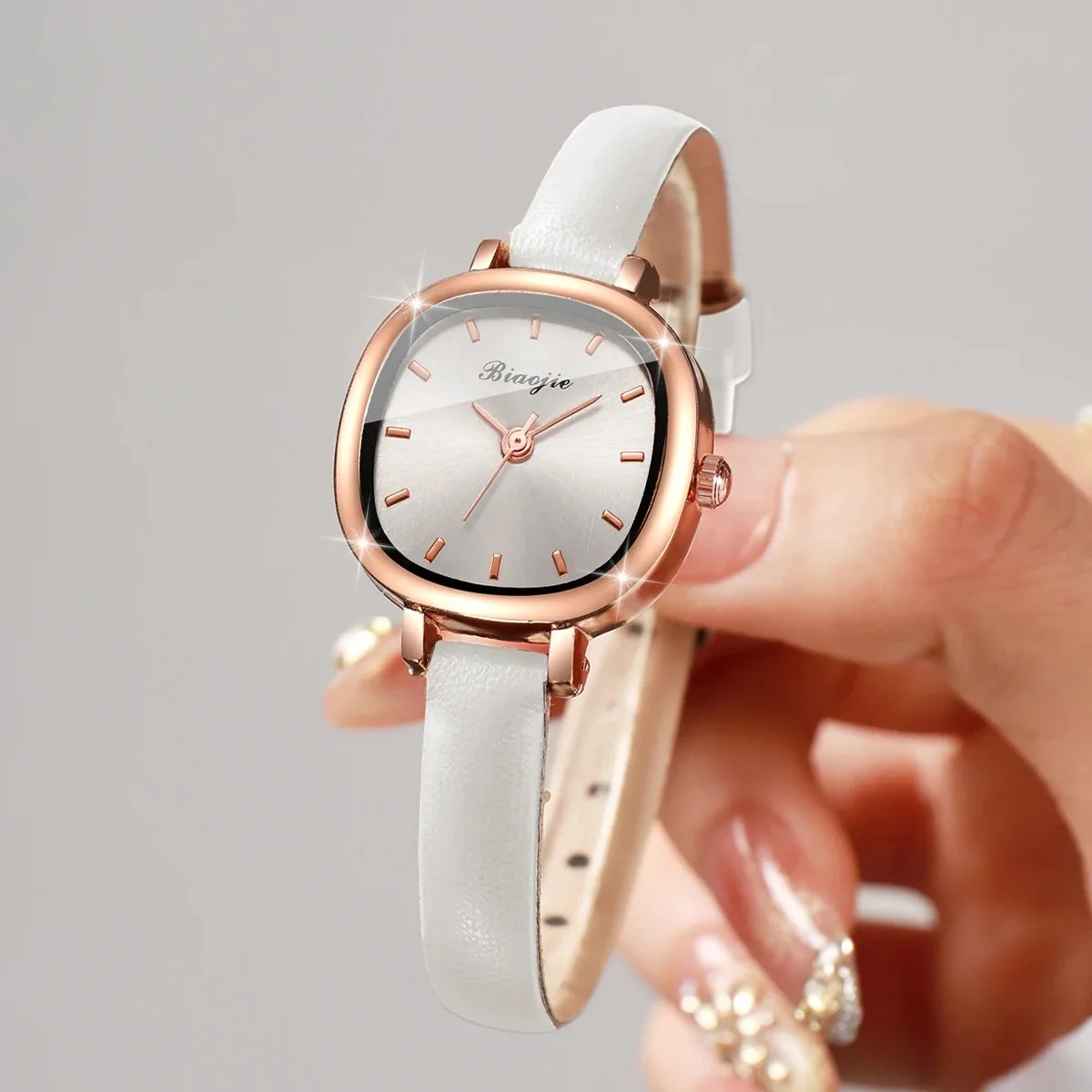 5PCS 패션 스퀘어 다이얼 여성 쿼츠 시계 하트 쥬얼 - Fine Jewelry Watches Women 리뷰 및 가격