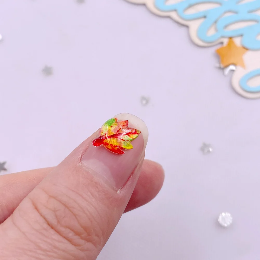 50pcs 혼합 수지 미니 크리스탈 다채로운 단풍 나무 - Paradise Jewelry & Watches Llc Photos 리뷰 및 가격