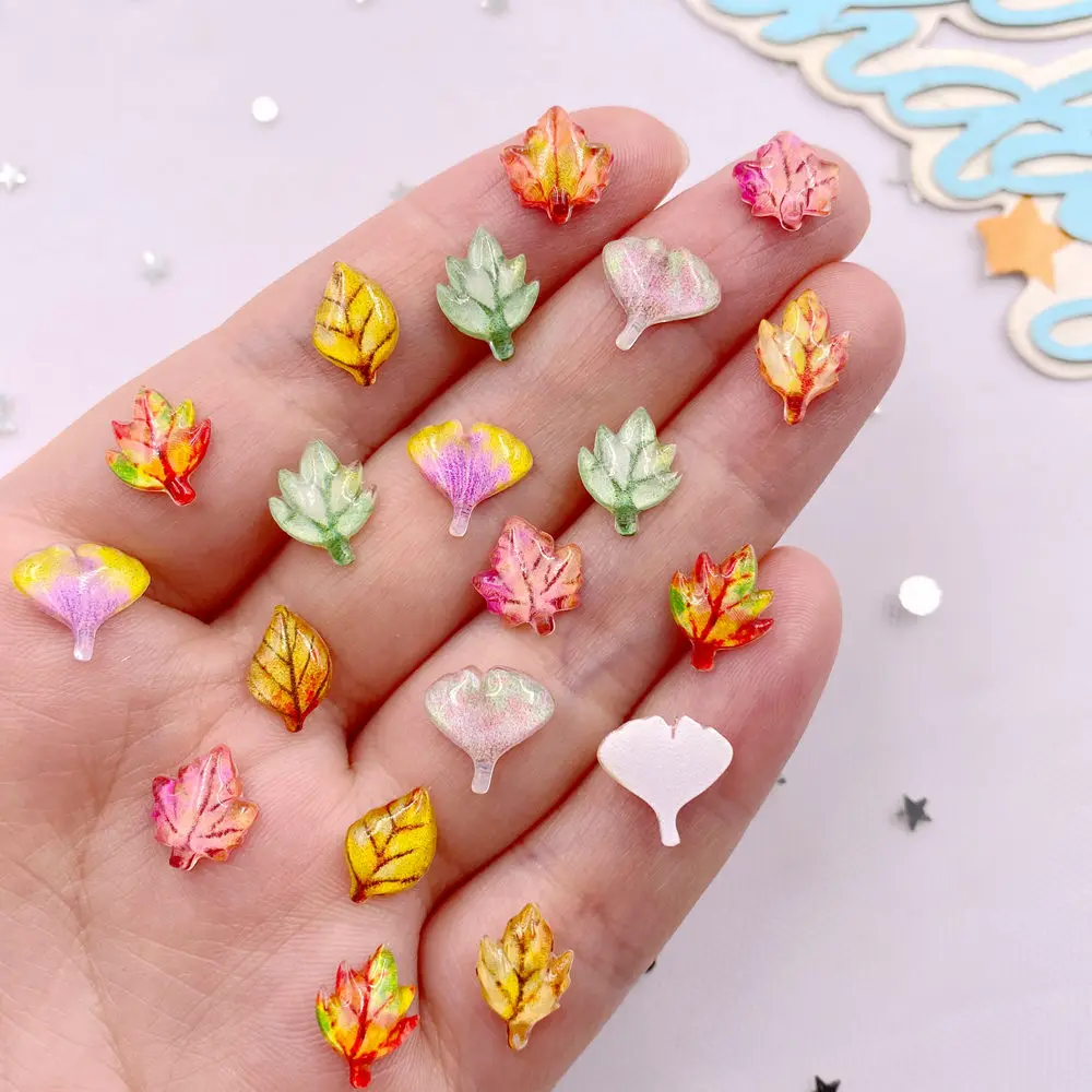 50pcs 혼합 수지 미니 크리스탈 다채로운 단풍 나무 - Paradise Jewelry & Watches Llc Photos 리뷰 및 가격