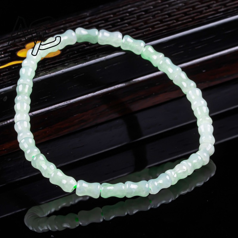 새로운 진짜 천연 좋은 옥 대나무 팔찌 목걸이 조각 참 - Jewelry & Watches Sp Z Oo Ul Frezerów 3 리뷰 및 가격