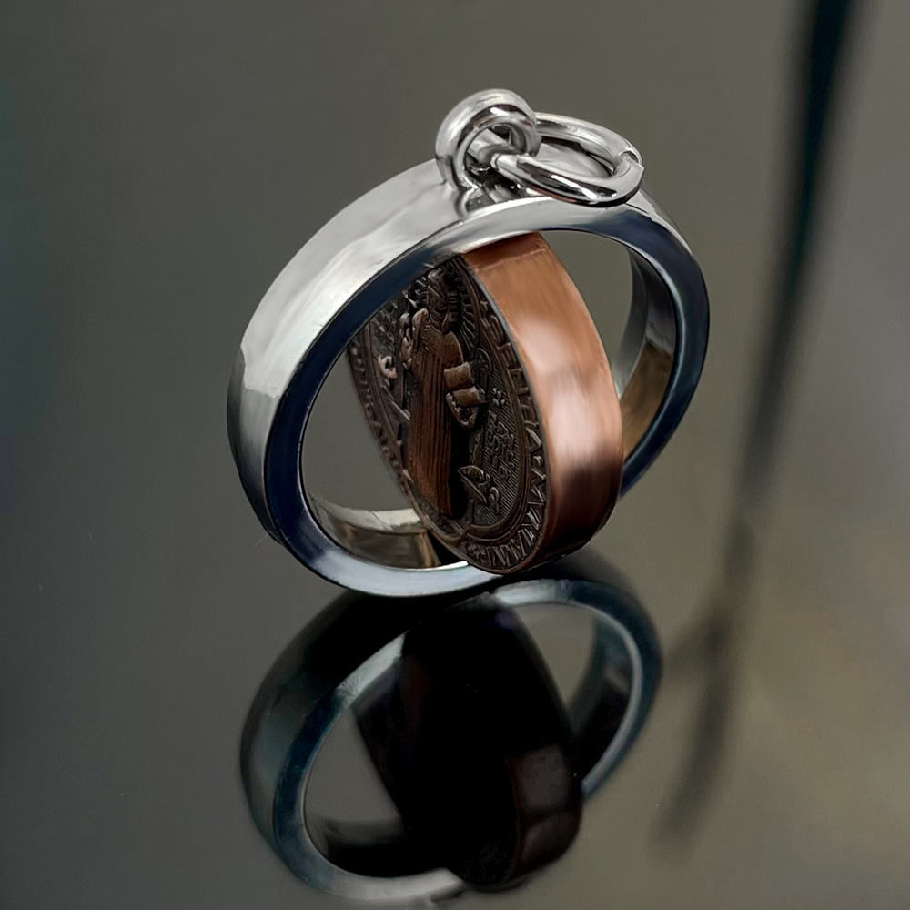 새로운 성 베네딕토 메달 목걸이 가톨릭 보호 십자가 펜 - Jewelry & Watches Sp Z Oo Ul Frezerów 3 리뷰 및 가격