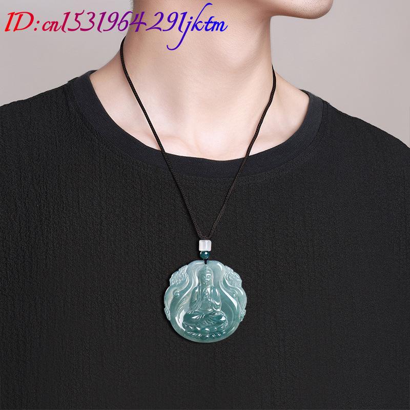 천연 버마산 비취 불상 펜던트 목걸이 원석 진짜 옥 빈 - Jewelry & Watches Sp Z Oo Ul Frezerów 3 리뷰 및 가격