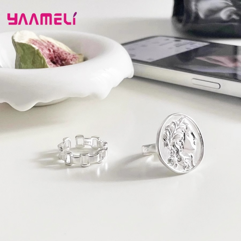 여성을위한 925 실버 시계 체인 반지 남성 패션 크리 - Fine Jewelry Watches Women 리뷰 및 가격