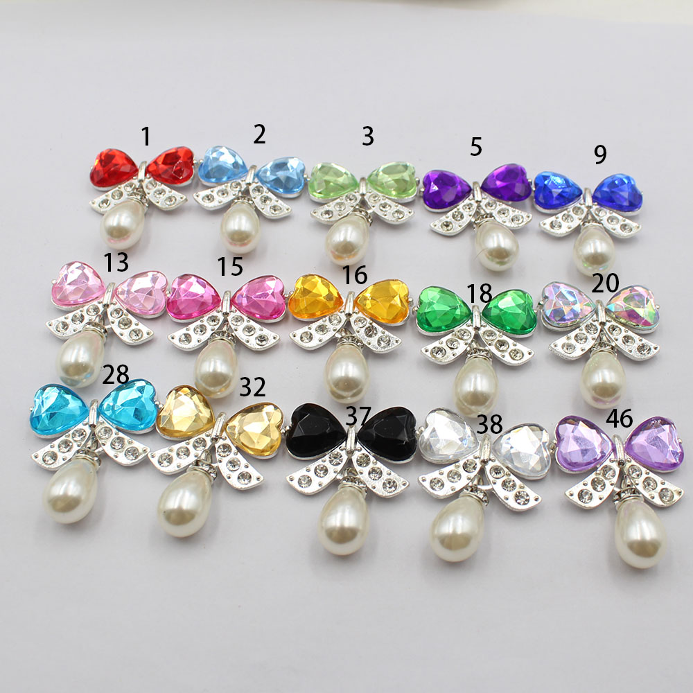 5개/세트 은합금 다이아몬드 장식 리본, 물방울 진주  - Diamond Stud Earrings 리뷰 및 가격
