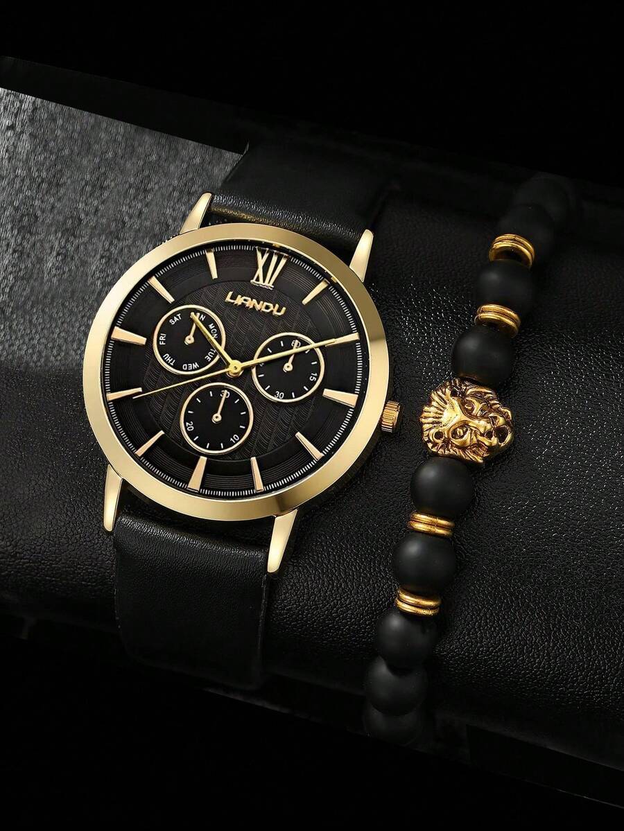 리안두 리안두 1세트 남성 패션 캐주얼 쿼츠 라운드 다 - Jewelry And Watches 리뷰 및 가격