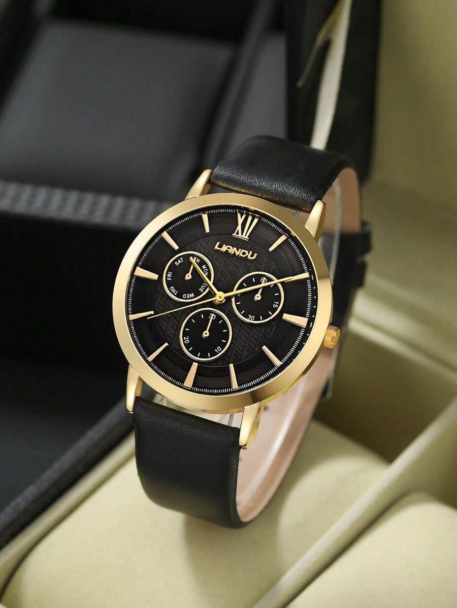 리안두 리안두 1세트 남성 패션 캐주얼 쿼츠 라운드 다 - Jewelry And Watches 리뷰 및 가격