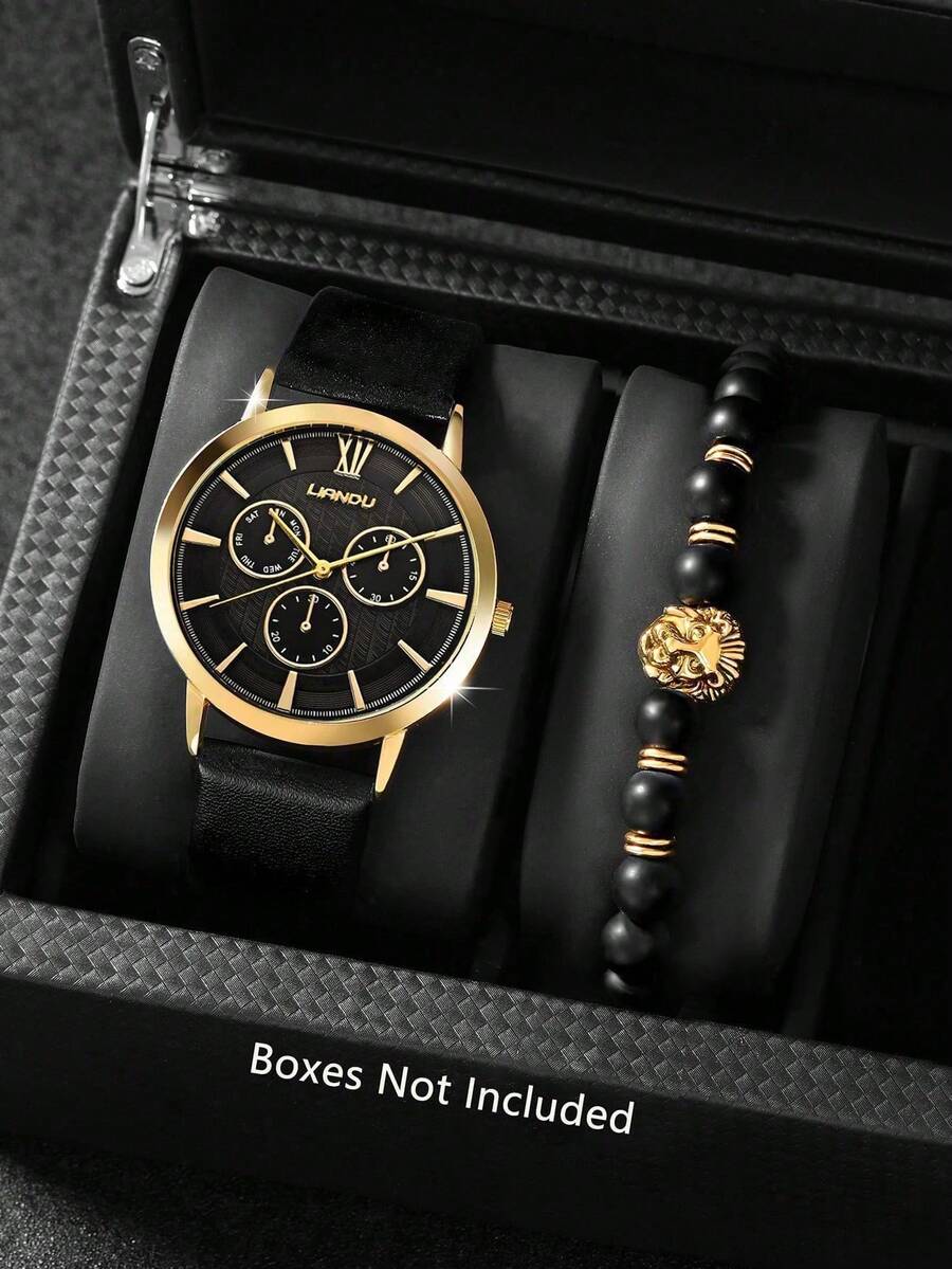 리안두 리안두 1세트 남성 패션 캐주얼 쿼츠 라운드 다 - Jewelry And Watches 리뷰 및 가격