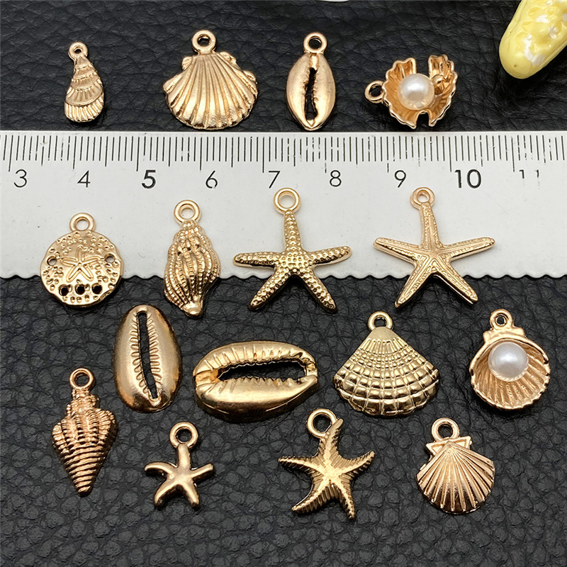 30개 금속 합금 불가사리 비즈 벌크 키체인 귀걸이 참 - Drop Earrings 리뷰 및 가격