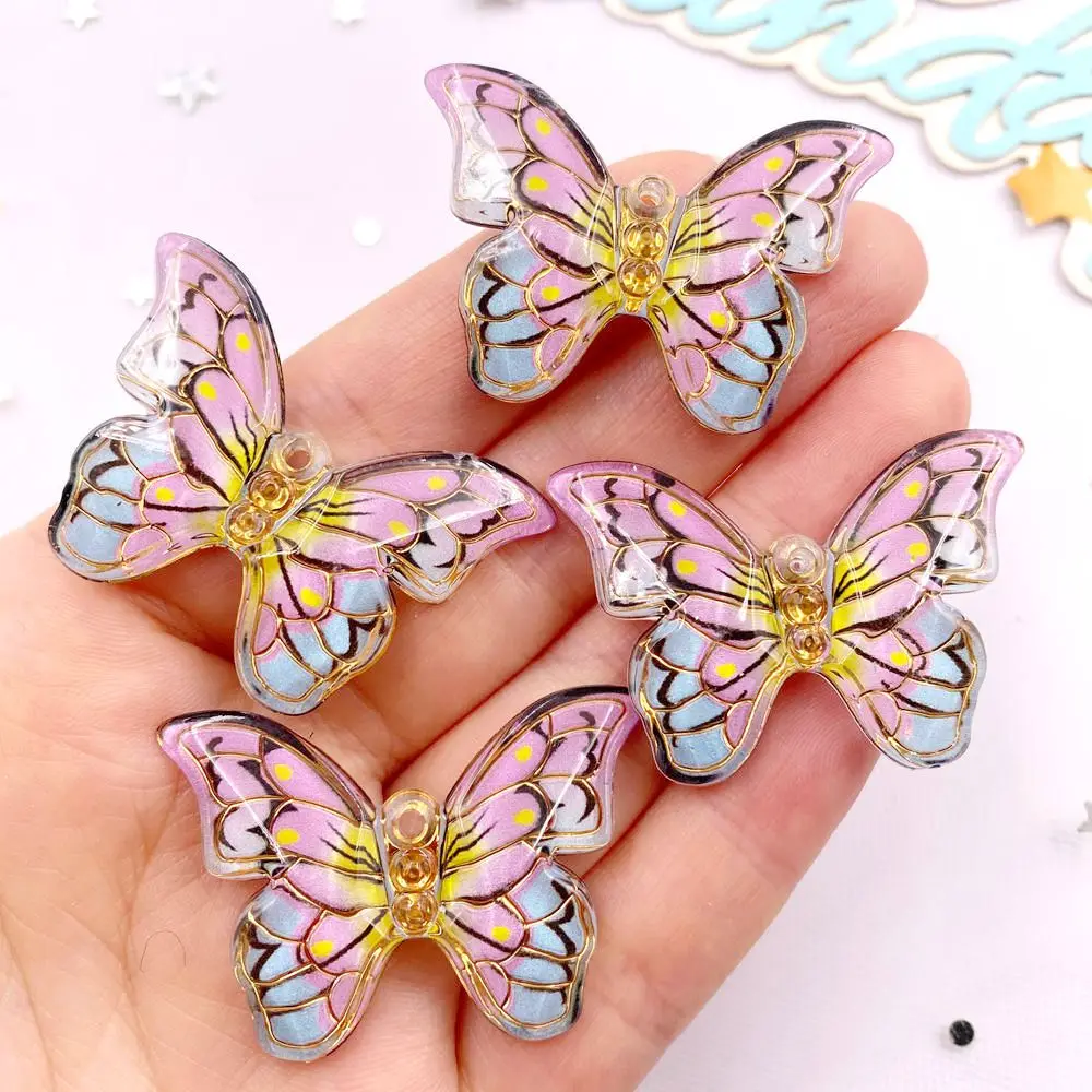 10pcs 다채로운 아름다운 나비 인형 플랫 백 라인  - Paradise Jewelry & Watches Llc Photos 리뷰 및 가격