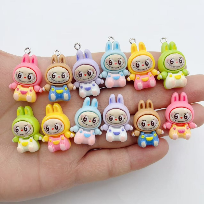 10Pcs Kawaii 토끼 딸기 하우스 수지 참 귀여 - Drop Earrings 리뷰 및 가격