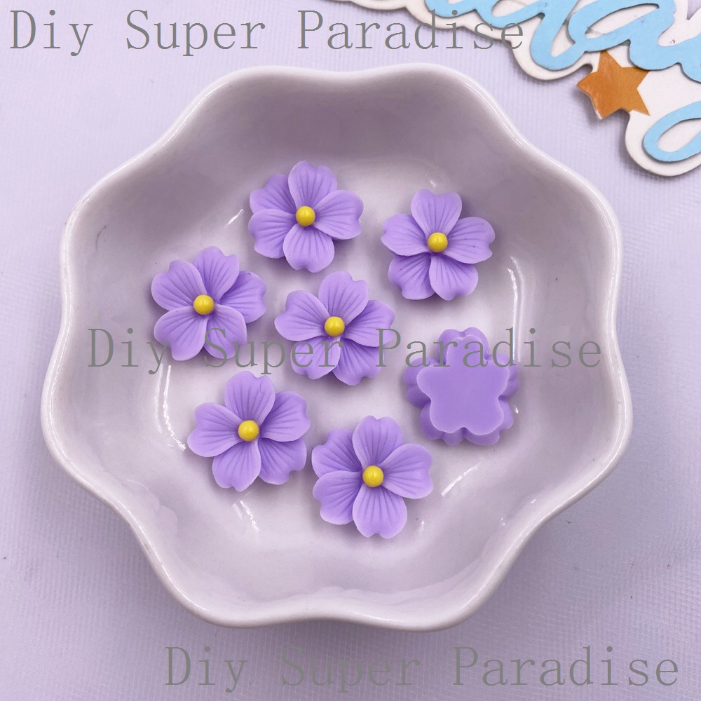 50Pcs 수지 다채로운 16mm 꽃 플랫 백 스톤 인 - Paradise Jewelry & Watches Llc Photos 리뷰 및 가격