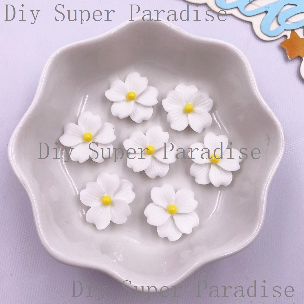 50Pcs 수지 다채로운 16mm 꽃 플랫 백 스톤 인 - Paradise Jewelry & Watches Llc Photos 리뷰 및 가격
