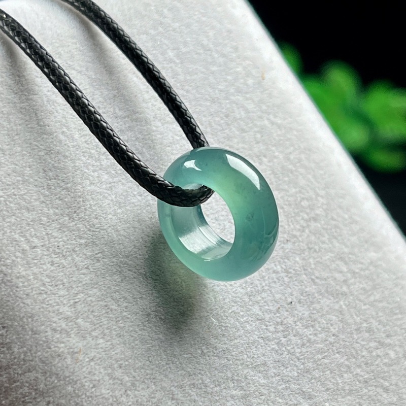 천연 에메랄드 블루 워터 럭키 비드 링 펜던트 미얀마  - Jewelry & Watches Sp Z Oo Ul Frezerów 3 리뷰 및 가격
