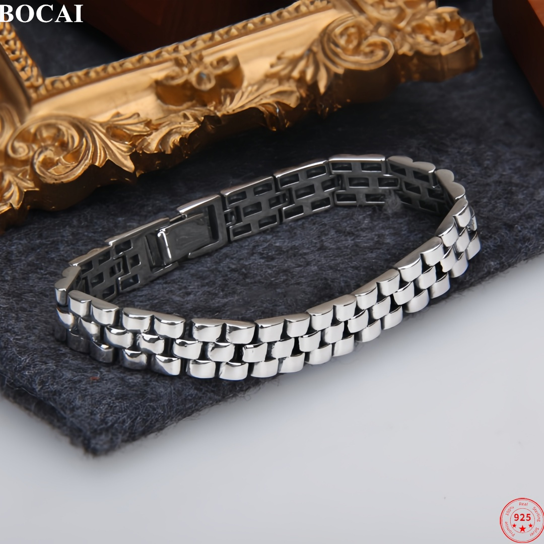 BOCAI 신제품 S925 스털링 실버 참스 뱅글 남녀 - Fine Jewelry Watches Women 리뷰 및 가격