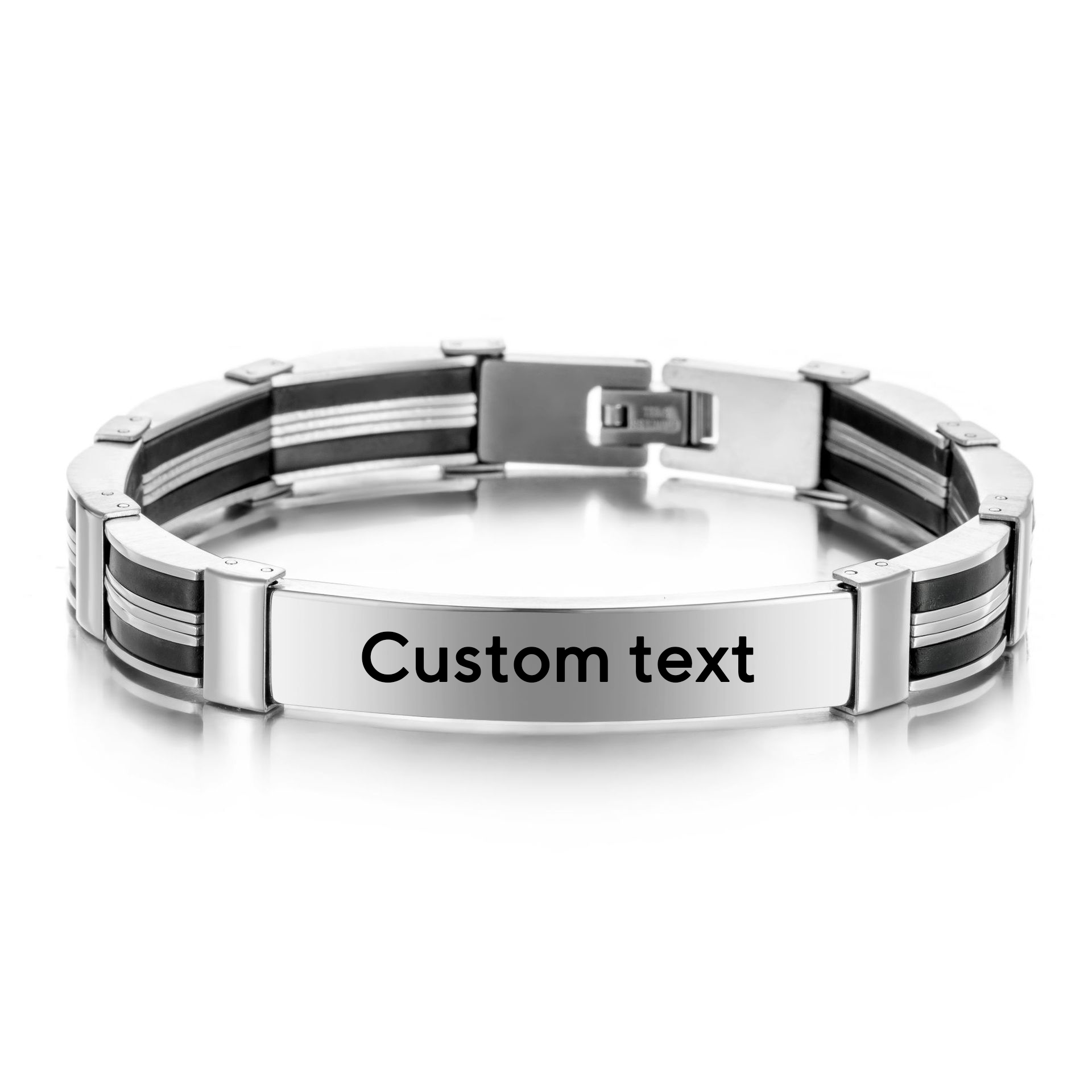 펑크 커스텀 텍스트 네임 남성용 스테인리스 스틸 팔찌  - Jewelry Watches Men 리뷰 및 가격