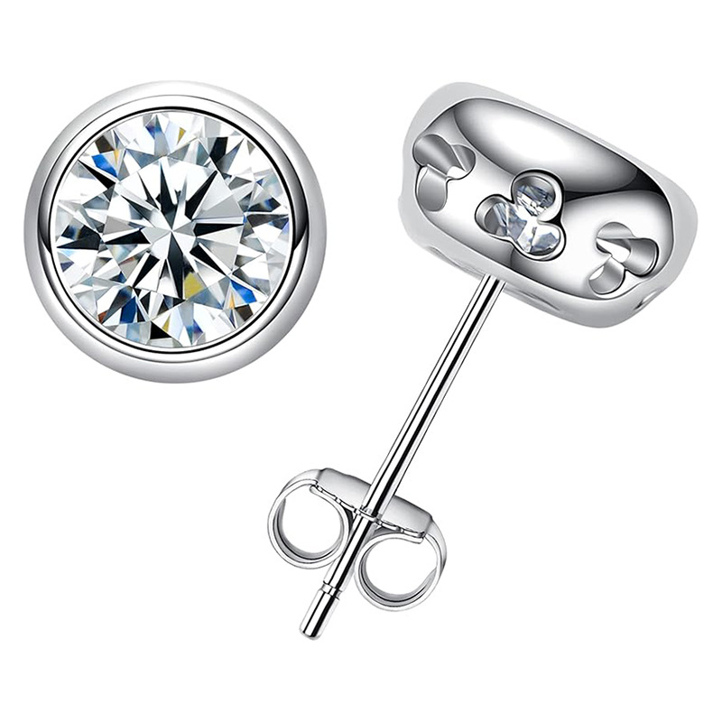 진짜 D 컬러 모이사나이트 다이아몬드 스터드 귀걸이 1 - Diamond Stud Earrings 리뷰 및 가격