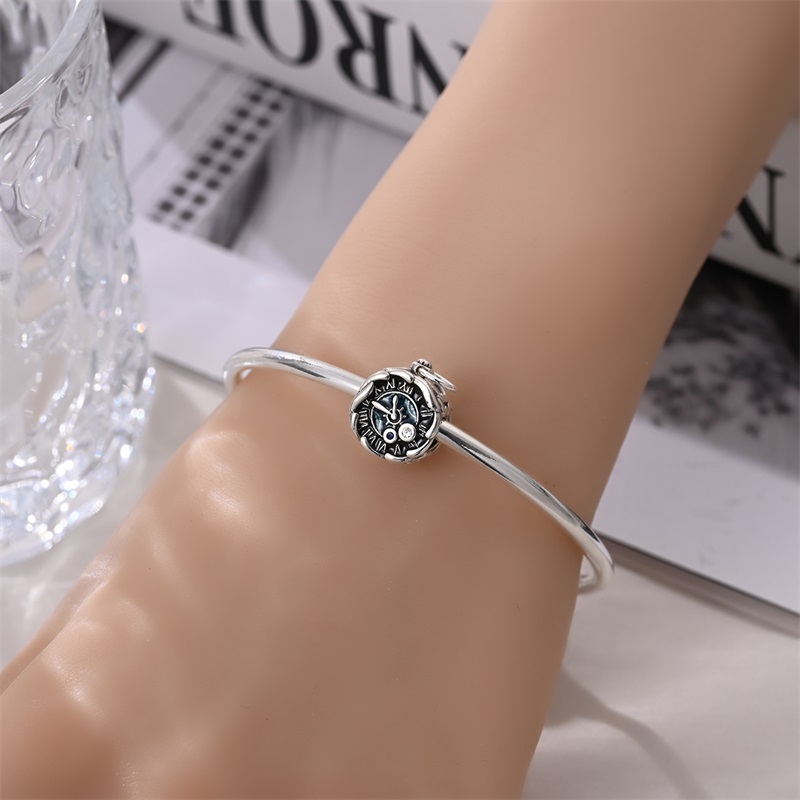 925 스털링 실버 참 비즈 CZ 지르콘 레트로 포켓  - Fine Jewelry Watches Women 리뷰 및 가격