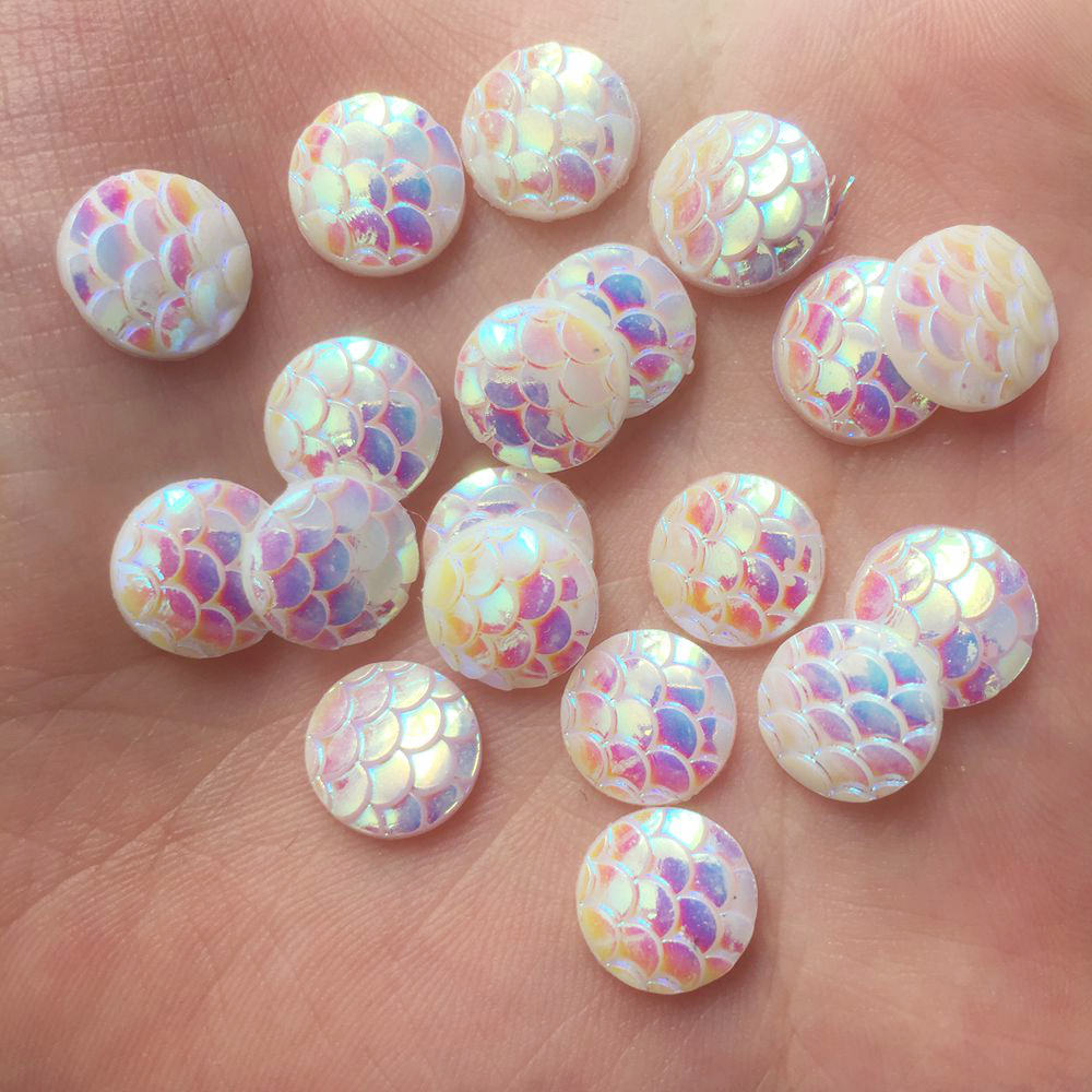 반짝 이는 100Pcs AB 수지 10mm 라운드 뱀  - Paradise Jewelry & Watches Llc Photos 리뷰 및 가격