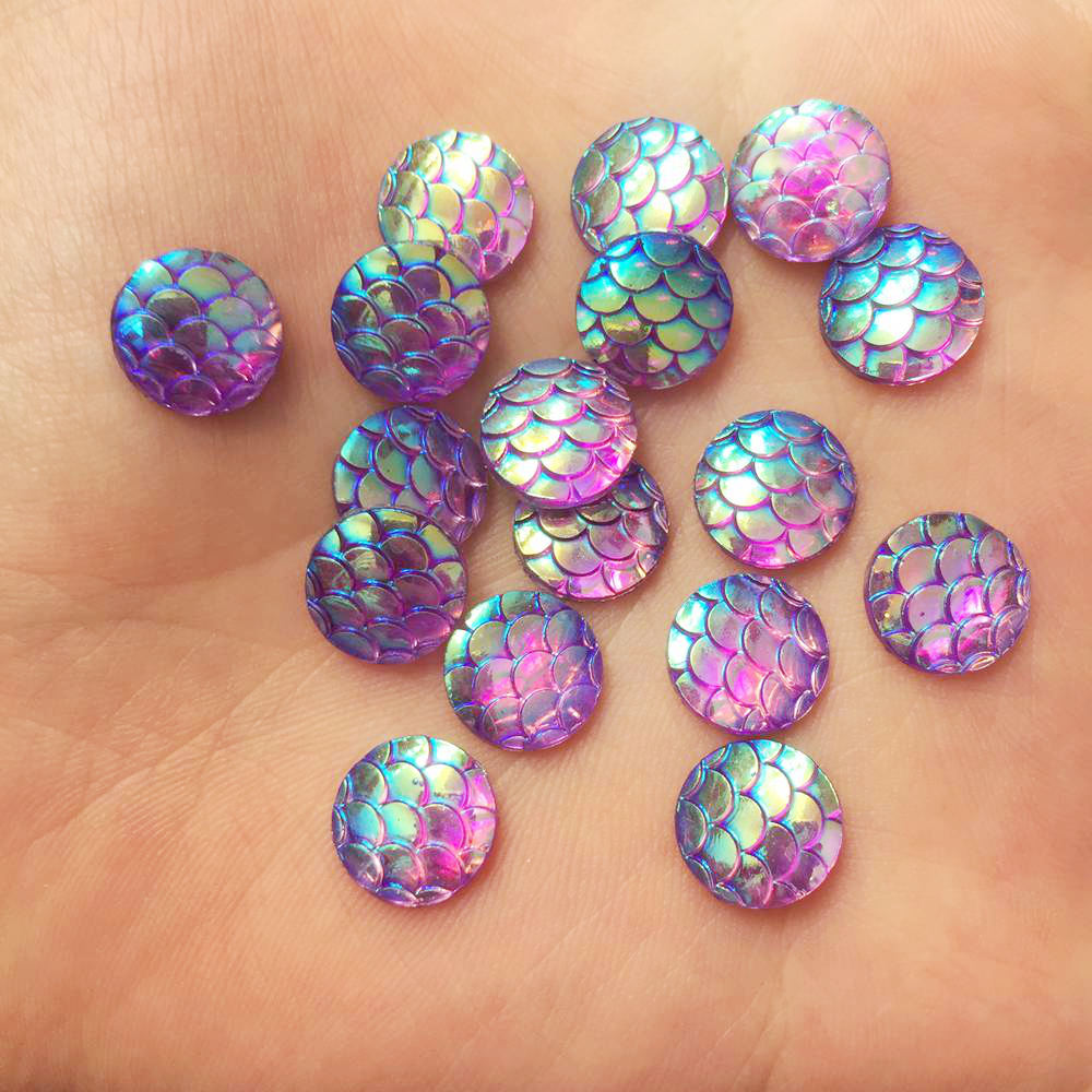 반짝 이는 100Pcs AB 수지 10mm 라운드 뱀  - Paradise Jewelry & Watches Llc Photos 리뷰 및 가격