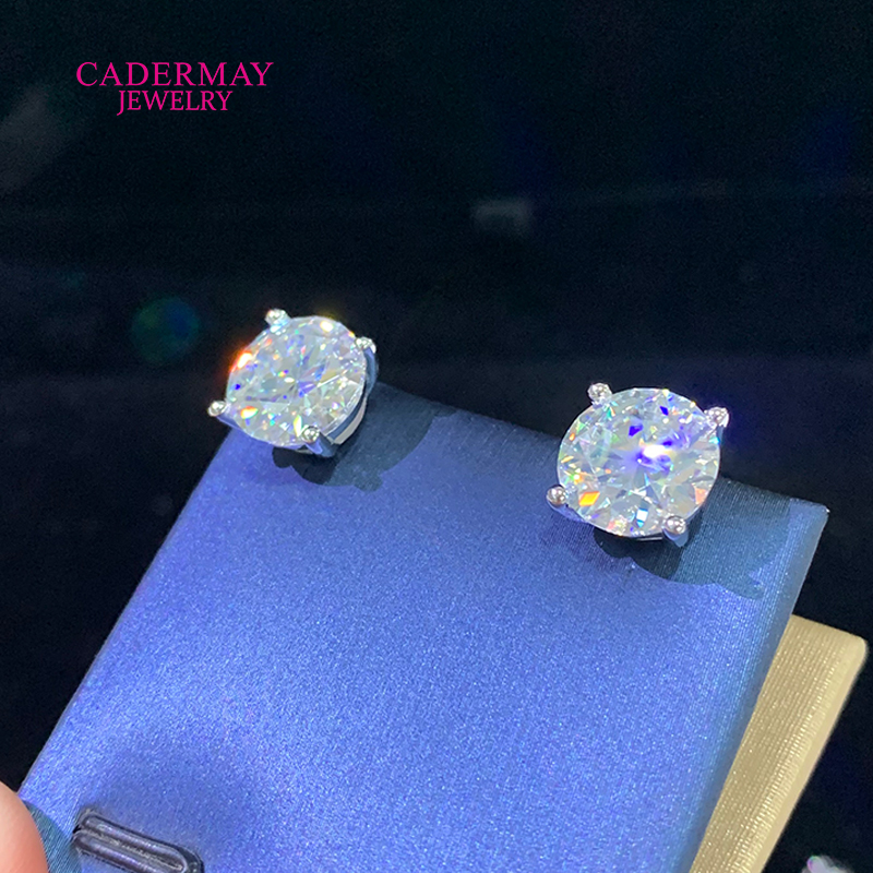 고품질 4 프롱 스크류 백 10mm 4ct D VVS1 - Diamond Stud Earrings 리뷰 및 가격