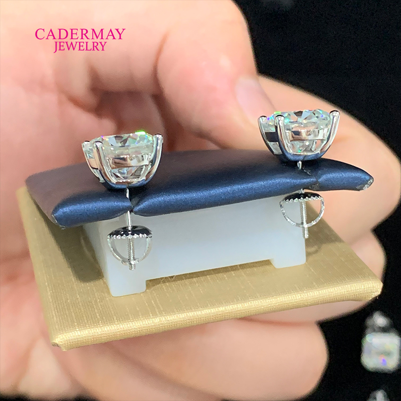 고품질 4 프롱 스크류 백 10mm 4ct D VVS1 - Diamond Stud Earrings 리뷰 및 가격