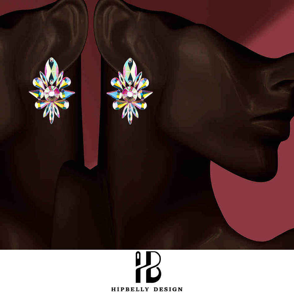 밸리 댄스 공연 액세서리 귀걸이 라틴 댄스 블랙풀 경쟁 - Diamond Stud Earrings 리뷰 및 가격